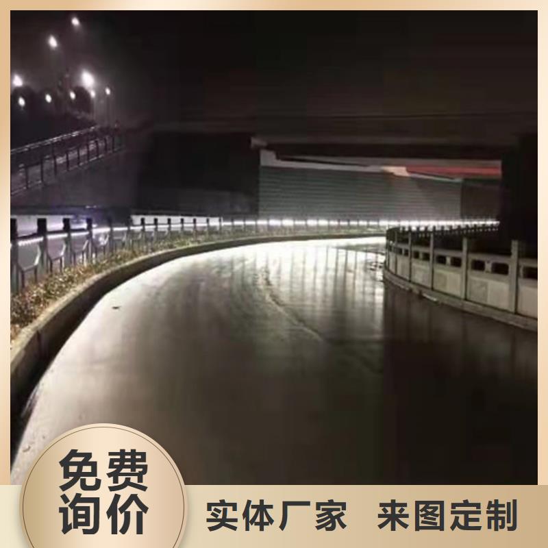 不锈钢桥梁防撞护栏河道景观灯光护栏镀锌波形护栏质检合格出厂型号全价格低