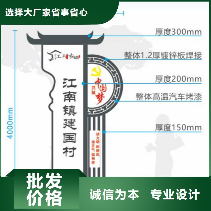 景观小品美丽乡村标牌来图定制市场行情