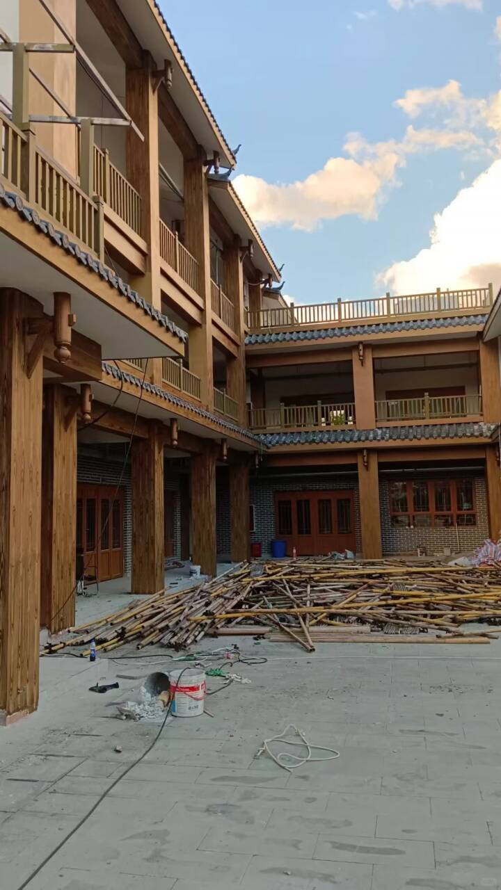 生态复古木纹漆多少钱一公斤#钢结构建筑#金属面#仿古建筑
